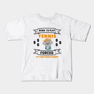 US Open Born To Play Tennis Kids T-Shirt